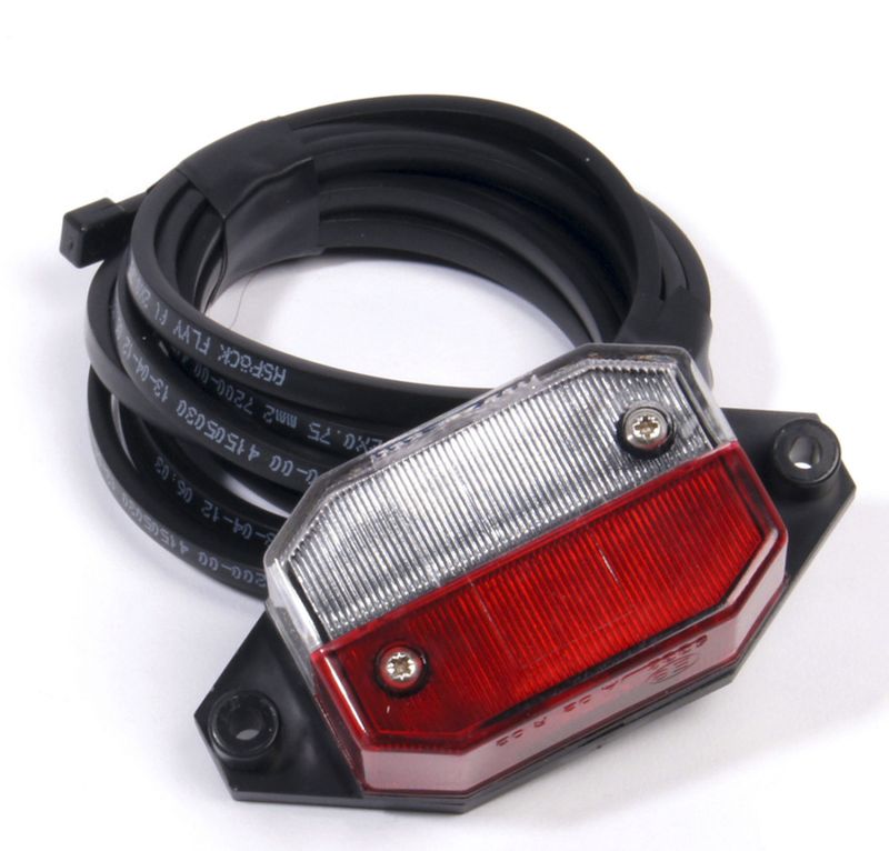 Aspöck Superpoint – Breddemarkeringslys rød / hvit med 2,5 m kabel