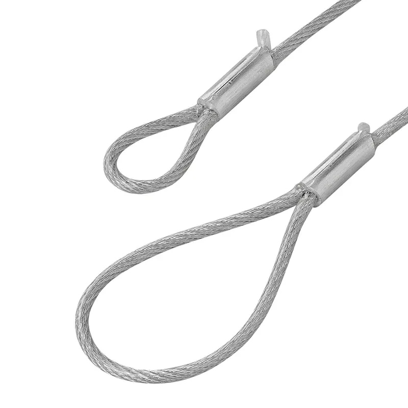 Sikkerhetsvaier 40 cm med løkker